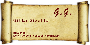 Gitta Gizella névjegykártya