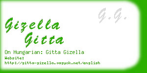 gizella gitta business card